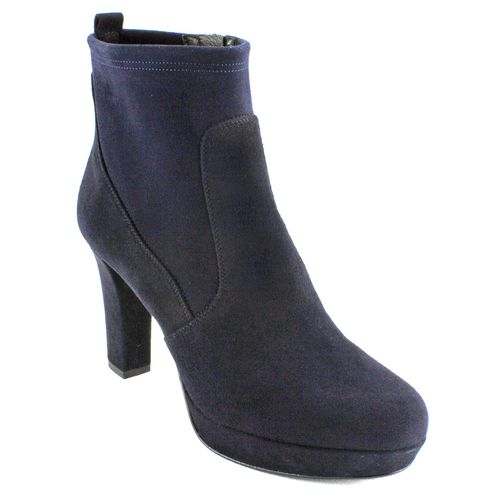 2568 Suede Heel Ankle Boot