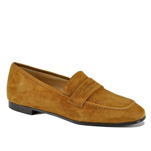 Peyton Suede Flat Penny Loafer