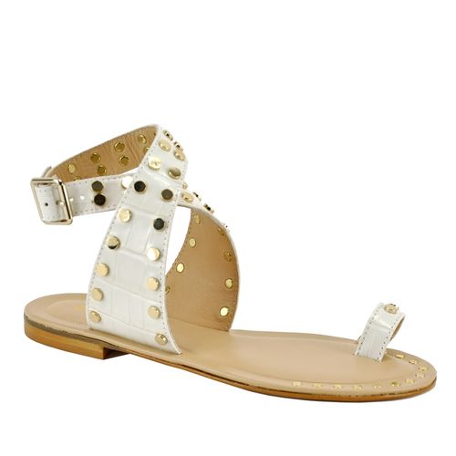 Pulock Croc Flat Sandal