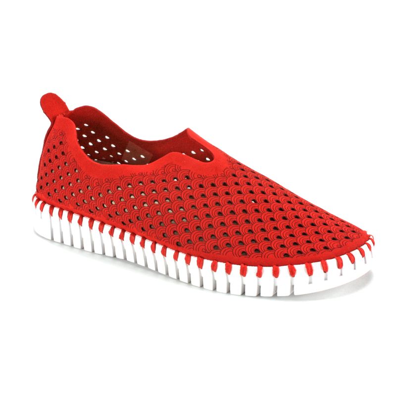Tulip-Suede-Flat-Slip-On-IlseJacobsen_Tulip_Red_36Medium