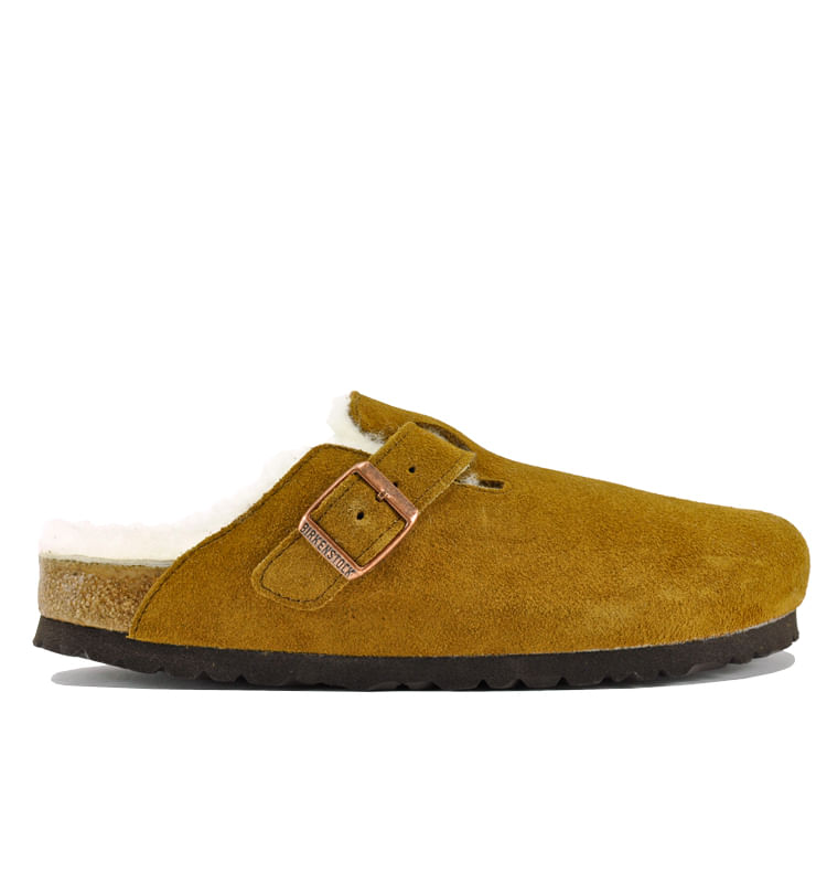 birkenstock boston suede mule