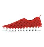 Tulip-Suede-Flat-Slip-On-36-Red-3