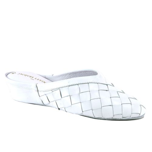 4640 Woven Leather Wedge Slipper