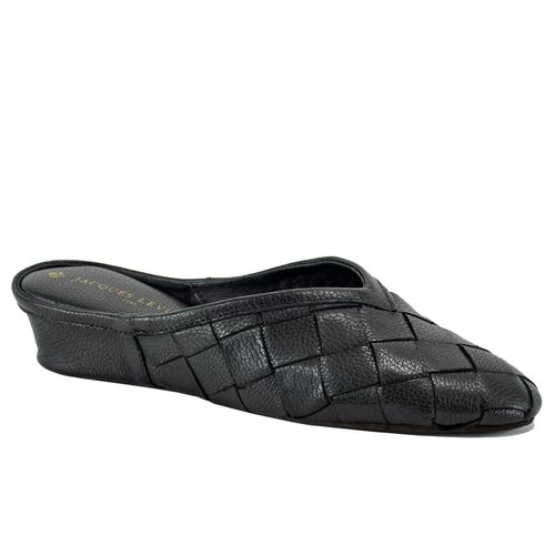 4640 Woven Leather Wedge Slipper