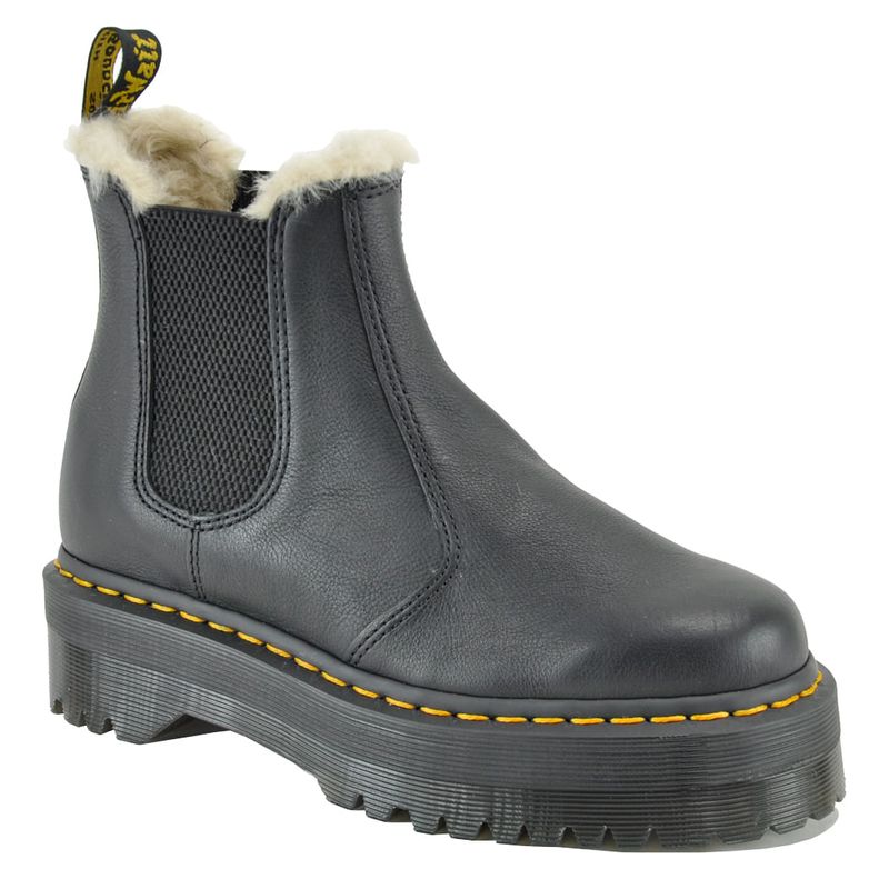 Doc martens chelsea boots on sale fur