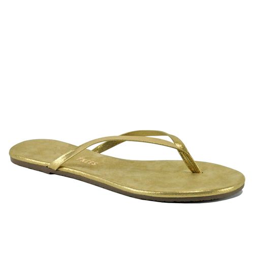 Glitters Leather Flat Thong