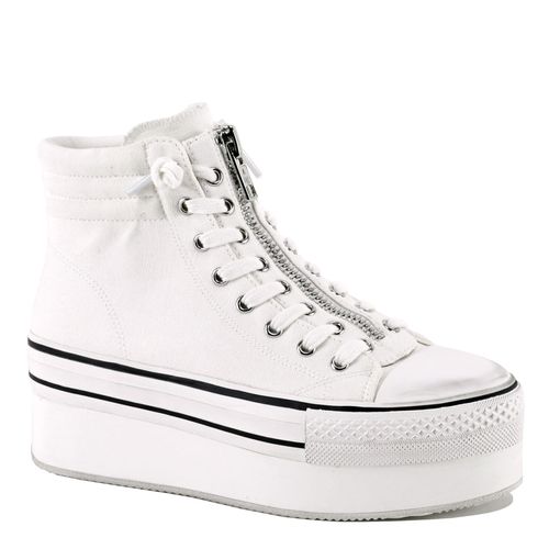 ash jagger canvas platform zip sneakers