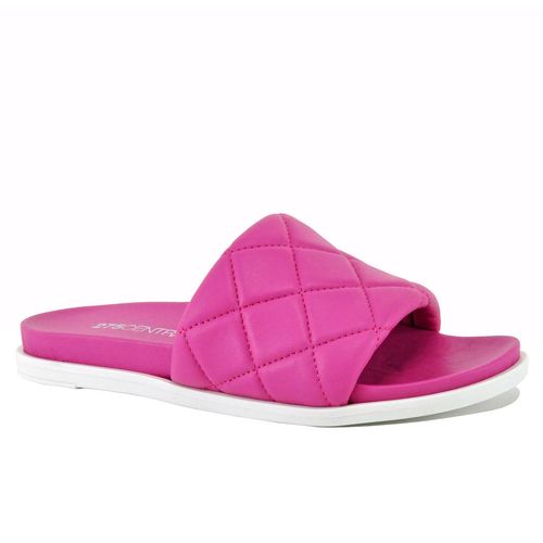 Pearl Quilted Leather Flat Slide