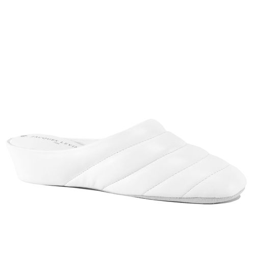 Puffy Leather Quilted Slipper