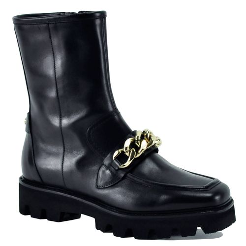 Mac Leather Chain Bootie