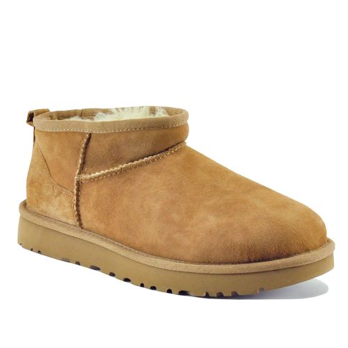 Classic Ultra Mini Suede Shearing Ankle Bootie