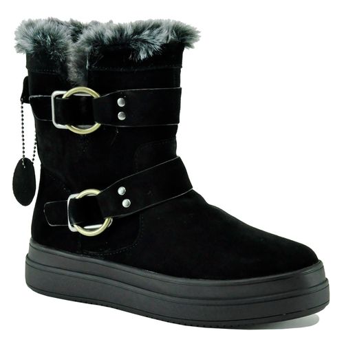 Nelly Suede Shearling Bootie
