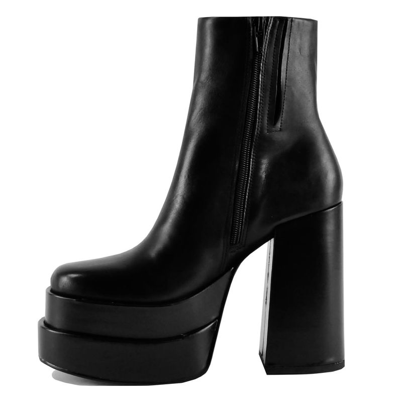 Cobra Leather Platform Heel Boot