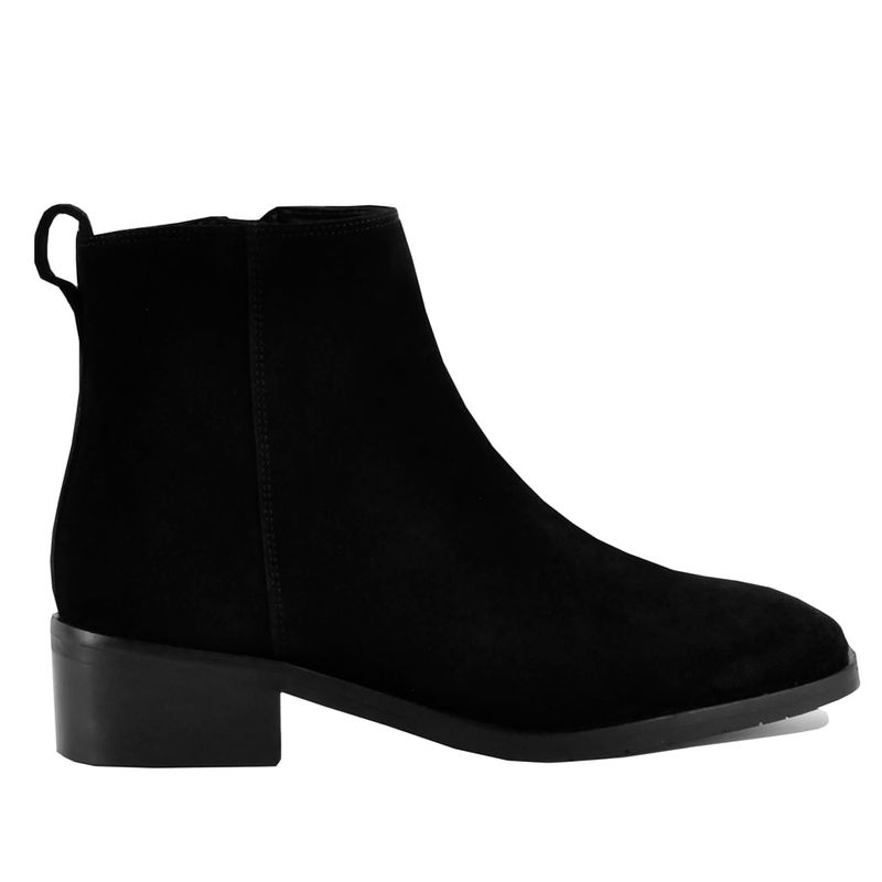 Carisa Suede Stack Heel Boot