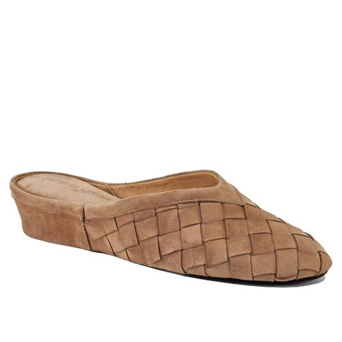 4640 Woven Suede Wedge Slipper