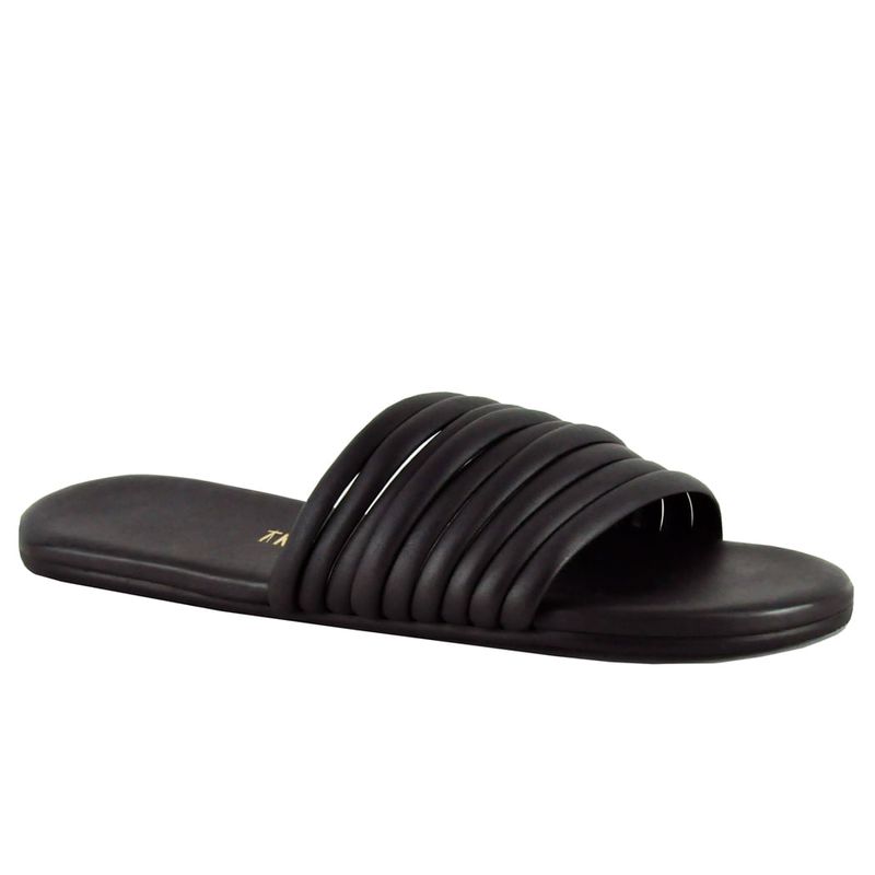 Caro Leather Flat Slide