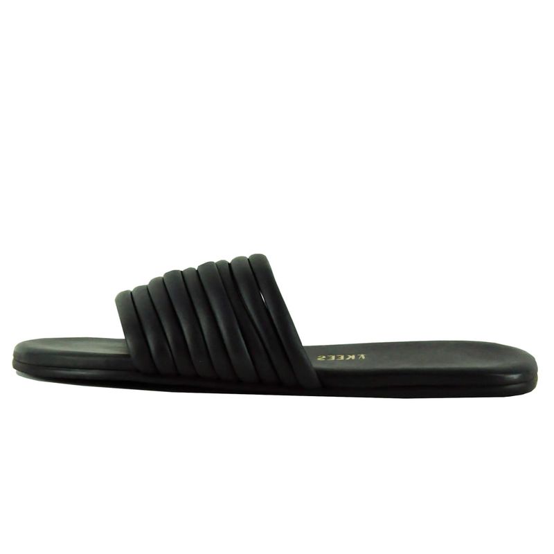 Caro Leather Flat Slide