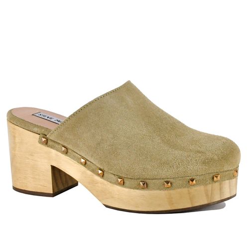 Brooklyn-1 Suede Heel Clog