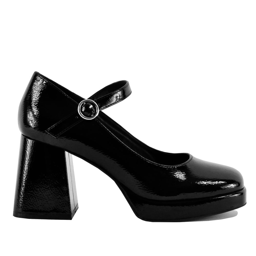 ALAÏA 90 patent-leather Mary Jane pumps