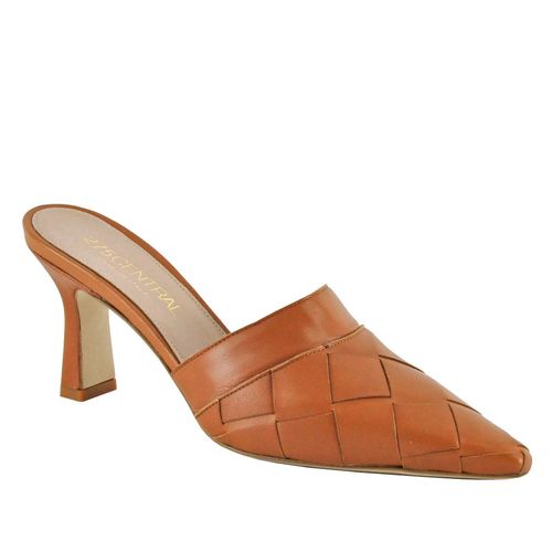 Chara Leather Woven Mule