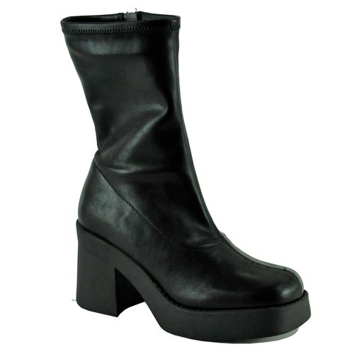 Klayton Leather Platform Heel Boot