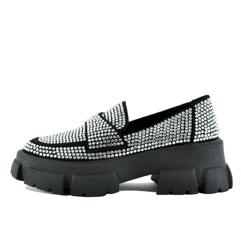 Trifecta-R Rhinestone Platform Loafer