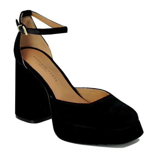 Nicla Velvet Platform Sandal
