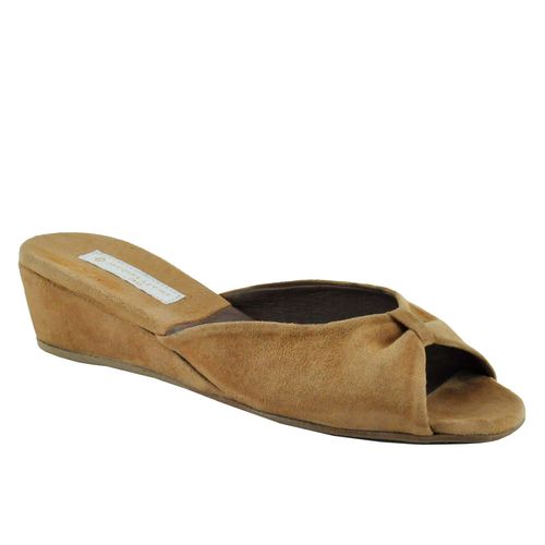 Pillow Suede Open Toe Slipper