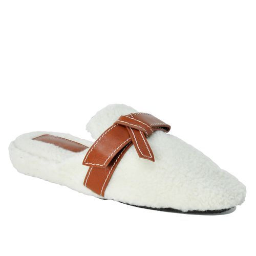 Marissa Faux Shearling Buckle Slipper