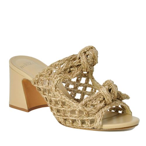 Clarita Raffia Mule Raffia Heel Slide