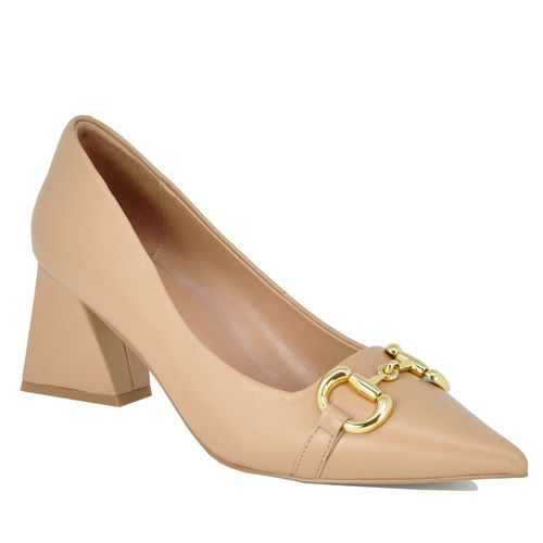 Happy Hour Leather Tapered Toe Pump