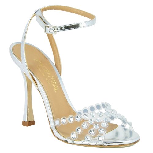Cristiano Mirrored Leather Evening Sandal