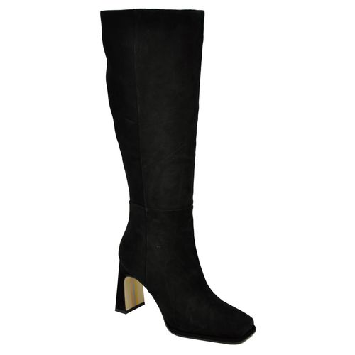 Issabel Suede Heel Tall Boot
