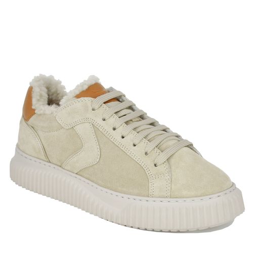 Voile Blanche Lipari Suede Shearling Sneaker