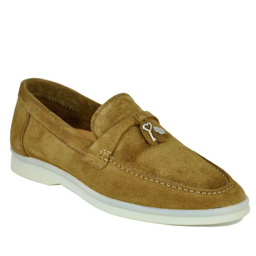 Fischer Suede Ornament Closed Loafer