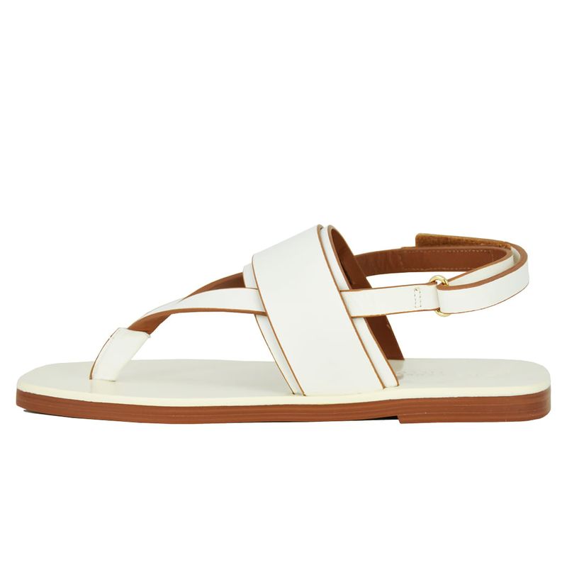 Adria Leather Flat Sandal