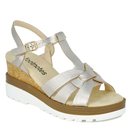 Carly Leather Wedge Sandal