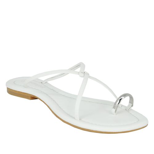 Pacifico Leather Toe Ring Flat Sandal