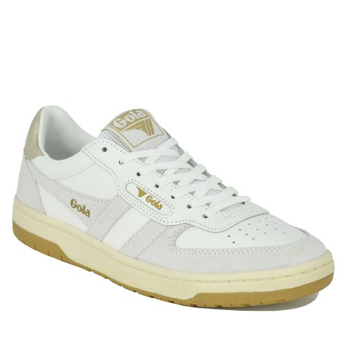 Hawk-YW White Gold Leather Sneaker